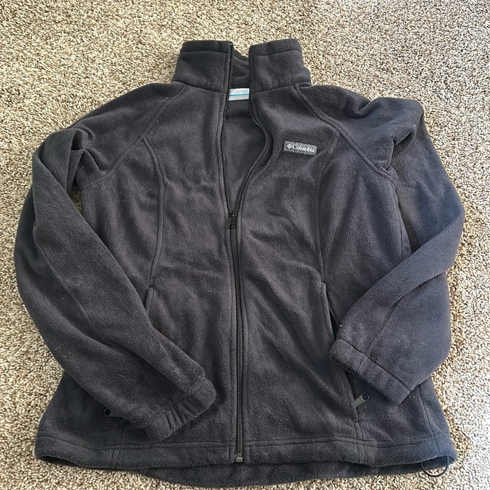 Columbia fleece full zip, size large